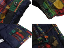 Load image into Gallery viewer, POLO RALPH LAUREN ポロラルフローレン PATCHWORK DOWN JACKET クレイジーパターン ダウンジャケット XLサイズ 710716328002 美品 中古 4c071929