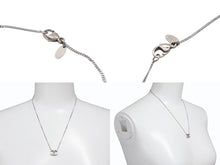 Load image into Gallery viewer, CHANEL シャネル ココマーク ラインストーン ネックレス 重量約4g 08A メタル シルバー ロゴ アクセサリー 美品 中古 4c071945