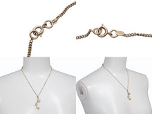 Load image into Gallery viewer, 新品同様 CHANEL シャネル ココマーク ラインストーン パンプス ネックレス 重量約7g 05A メタル ゴールド ロゴ アクセサリー 中古 4c071947