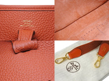 Load image into Gallery viewer, 新品未使用 HERMES エルメス エヴリン TPM ショルダーバッグ トリヨンクレマンス オレンジ ゴールド金具 B刻印 2023年製 中古 4c071965