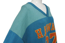 Load image into Gallery viewer, 極美品 JUST DON ジャストドン セーター ニット バスケット コットン オレンジ ブルー サイズXL 中古 4c071966