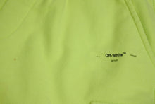 Load image into Gallery viewer, OFF WHITE オフホワイト セットアップ スウェットパンツ コットン ネオンイエロー サイズL 美品 中古 4c071981