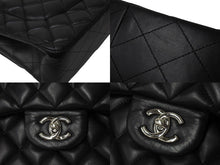 Load image into Gallery viewer, 極美品 CHANEL シャネル チェーンショルダーバッグ マトラッセ30 Wフラップラップ ブラックシルバー 16番台 中古 4c071986