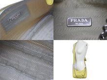 Load image into Gallery viewer, PRADA プラダ Re-Edition 2005 ホーボー ショルダーバッグ ナイロン サフィアーノレザー 1BH204 イエロー 良品 中古 4c072000