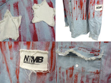 画像をギャラリービューアに読み込む, FAITH CONNEXION フェイスコネクション シャンブレー 長袖シャツ W5802D00025 コットン ブルー レッド サイズS 美品 中古 4c072416