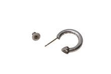 画像をギャラリービューアに読み込む, CHROME HEARTS クロムハーツ プレーン フープ ピアス 重量約3.4g 1995/.925刻印 シルバ−925 片耳用 美品 中古 4c072422
