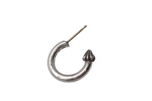 画像をギャラリービューアに読み込む, CHROME HEARTS クロムハーツ プレーン フープ ピアス 重量約3.4g 1995/.925刻印 シルバ−925 片耳用 美品 中古 4c072422