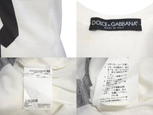画像をギャラリービューアに読み込む, DOLCE&amp;GABBANA ドルチェアンドガッバーナ タンクトップ ノースリーブ DGロゴ 38 ホワイト 美品 中古 4c072426