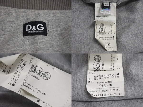 Extremely beautiful item DOLCE&GABBANA Dolce &amp; Gabbana Nylon Jacket RBC002/SC104 Khaki Gray Navy Size 52 Used 4c072428
