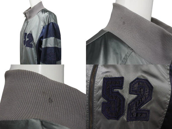 Extremely beautiful item DOLCE&GABBANA Dolce &amp; Gabbana Nylon Jacket RBC002/SC104 Khaki Gray Navy Size 52 Used 4c072428