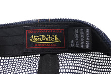 Load image into Gallery viewer, VON DUTCH ボンダッチ タータンチェック メッシュキャップ トラッカーハット グリーン ネイビー 美品 中古 4c072430