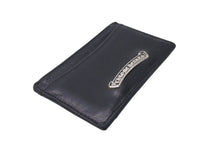 Load image into Gallery viewer, CHROME HEARTS クロムハーツ JOTTER ジョッター カードケース スクロールラベルロゴ レザー シルバ−925 良品 中古 4c072446