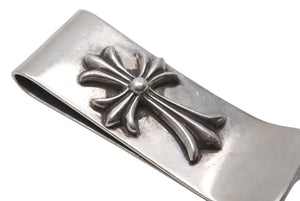 極美品 CHROME HEARTS クロムハーツ MNY CLIP マネークリップ CHクロスモチーフマネークリップ シルバー 925 60.9g 中古 4c072447