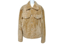 画像をギャラリービューアに読み込む, 新品未使用 LOUIS VUITTON ルイヴィトン シアリングトラッカージャケット 1AGJG5 サイズ50 シープスキン ウール 中古 4c072459