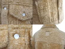 画像をギャラリービューアに読み込む, 新品未使用 LOUIS VUITTON ルイヴィトン シアリングトラッカージャケット 1AGJG5 サイズ50 シープスキン ウール 中古 4c072459