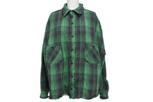 Load image into Gallery viewer, saint mxxxxxx セントマイケル FRNL CHECK SHIRTS FRNL チェックシャツ サイズ L グリーン ブラック SM-YS8-0000-024 美品 中古4 c072462