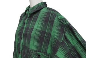 saint mxxxxxx セントマイケル FRNL CHECK SHIRTS FRNL チェックシャツ サイズ L グリーン ブラック SM-YS8-0000-024 美品 中古4 c072462