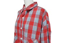 Load image into Gallery viewer, 極美品 SAINT MICHAEL セントマイケル FRNL CHECK SHIRT フランネルチェックシャツ SM-YS8-0000-023 サイズL 24SS 中古 4c072464