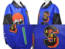 Load image into Gallery viewer, 極美品 SAINT MICHAEL セントマイケル Denim Tears デニムティアーズ HOLY GRAIL VARSITY JACKET ジャケット スタジャン XL 中古 4c072466