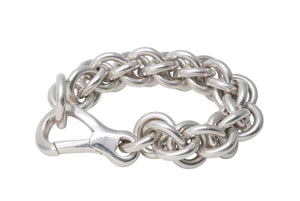 HERMES Atalante Vintage Bracelet Weight Approx. 167.7g Total Length Approx. 21cm Ag925 Engraved Silver 925 Good Condition Used 4c072470
