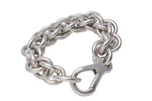 HERMES Atalante Vintage Bracelet Weight Approx. 167.7g Total Length Approx. 21cm Ag925 Engraved Silver 925 Good Condition Used 4c072470