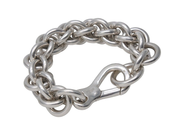 HERMES Atalante Vintage Bracelet Weight Approx. 167.7g Total Length Approx. 21cm Ag925 Engraved Silver 925 Good Condition Used 4c072470