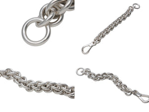 HERMES Atalante Vintage Bracelet Weight Approx. 167.7g Total Length Approx. 21cm Ag925 Engraved Silver 925 Good Condition Used 4c072470