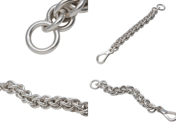 HERMES Atalante Vintage Bracelet Weight Approx. 167.7g Total Length Approx. 21cm Ag925 Engraved Silver 925 Good Condition Used 4c072470