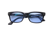 画像をギャラリービューアに読み込む, CHROME HEARTS クロムハーツ VAGILANTE ヴィジランテ アイウェア メガネフレーム 54-19-149 ブラック シルバー ブルーレンズ 美品 中古 4c072471