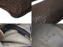 Load image into Gallery viewer, BOTTEGA VENETA ボッテガヴェネタ イントレチャート ホーボー ワンショルダーバッグ 115653-V0013 2040 レザー ブラウン 美品 中古 4c072472bv