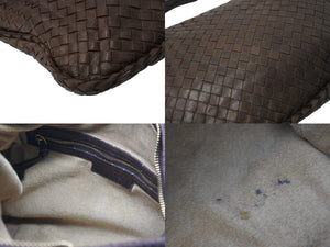 BOTTEGA VENETA ボッテガヴェネタ イントレチャート ホーボー ワンショルダーバッグ 115653-V0013 2040 レザー ブラウン 美品 中古 4c072472bv