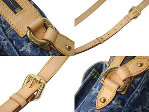 LOUIS VUITTON Camera Bag Shoulder Bag Monogram Denim M95348 Blue Gold Hardware Good Condition Used 4c072485