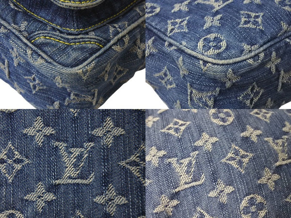LOUIS VUITTON Camera Bag Shoulder Bag Monogram Denim M95348 Blue Gold Hardware Good Condition Used 4c072485