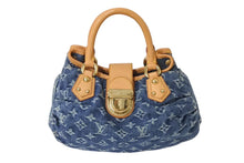 Load image into Gallery viewer, LOUIS VUITTON ルイヴィトン モノグラムデニム プリ―ティ ハンドバッグ ブルー M95020 美品 中古 4c072486