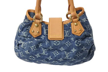 Load image into Gallery viewer, LOUIS VUITTON ルイヴィトン モノグラムデニム プリ―ティ ハンドバッグ ブルー M95020 美品 中古 4c072486