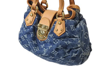 Load image into Gallery viewer, LOUIS VUITTON ルイヴィトン モノグラムデニム プリ―ティ ハンドバッグ ブルー M95020 美品 中古 4c072486