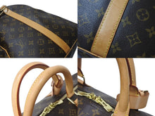 Load image into Gallery viewer, LOUIS VUITTON ルイヴィトン キーポルバンドリエール60 ボストンバッグ M41412 モノグラム PVC ヌメ革 ブラウン 美品 中古 4c072488