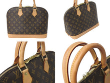 Load image into Gallery viewer, LOUIS VUITTON ルイヴィトン アルマPM ハンドバッグ M51130 モノグラム PVC ブラウン ゴールド金具 美品 中古 4c072489