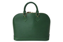 画像をギャラリービューアに読み込む, LOUIS VUITTON ルイヴィトン アルマPM ハンドバッグ M52144 エピ レザー ゴールド金具 グリーン 美品 中古 4c072494