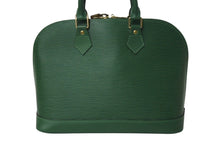 画像をギャラリービューアに読み込む, LOUIS VUITTON ルイヴィトン アルマPM ハンドバッグ M52144 エピ レザー ゴールド金具 グリーン 美品 中古 4c072494