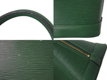 画像をギャラリービューアに読み込む, LOUIS VUITTON ルイヴィトン アルマPM ハンドバッグ M52144 エピ レザー ゴールド金具 グリーン 美品 中古 4c072494