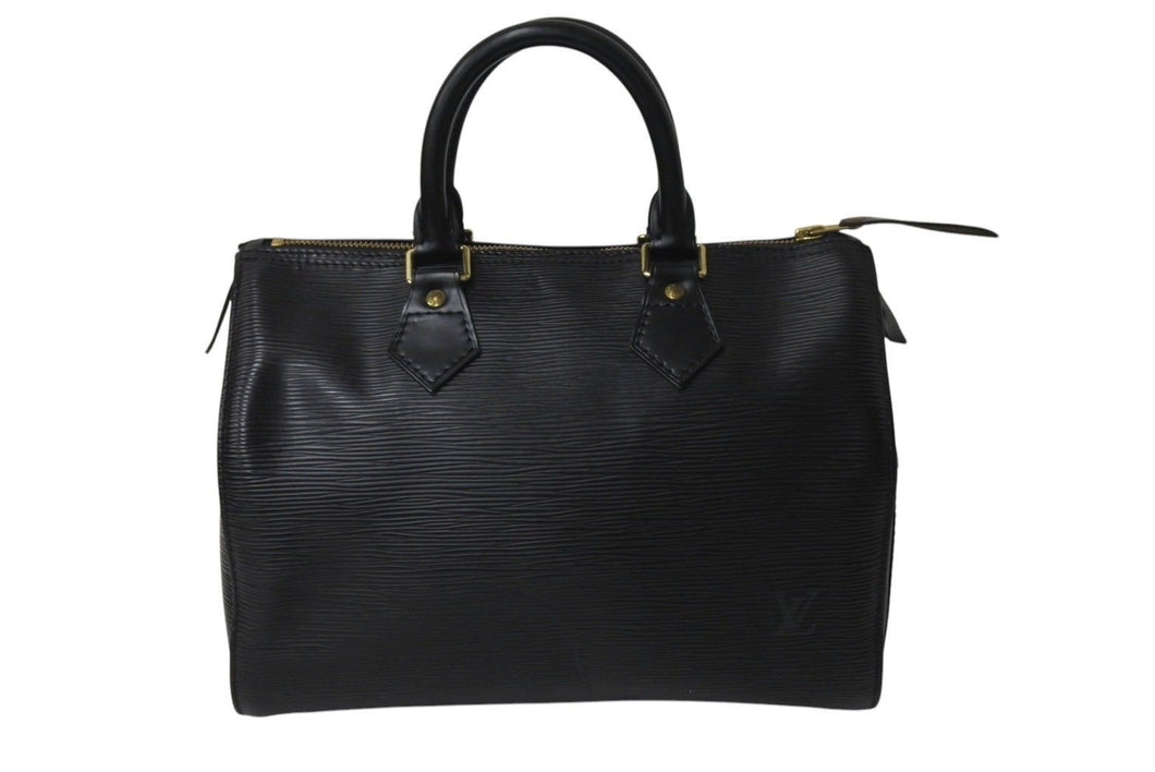 LOUIS VUITTON ルイヴィトン スピーディ25 ハンドバッグ M59022 エピレザー ブラック ゴールド金具 美品 中古 4c072496