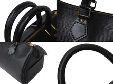 Load image into Gallery viewer, LOUIS VUITTON ルイヴィトン スピーディ25 ハンドバッグ M59022 エピレザー ブラック ゴールド金具 美品 中古 4c072496