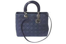 画像をギャラリービューアに読み込む, CHRISTIAN DIOR クリスチャンディオール LADYDIOR レディディオール カナージュ 2WAY ショルダー ハンドバッグ MA1929 美品 中古 4c072498