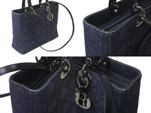 画像をギャラリービューアに読み込む, CHRISTIAN DIOR クリスチャンディオール LADYDIOR レディディオール カナージュ 2WAY ショルダー ハンドバッグ MA1929 美品 中古 4c072498
