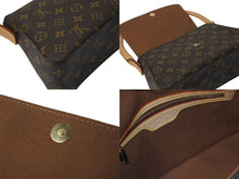 Load image into Gallery viewer, 新品同様 LOUIS VUITTON ルイヴィトン モノグラム ミニルーピング ショルダーバッグ M51147 PVC レザー ブラウン 中古 4c072502