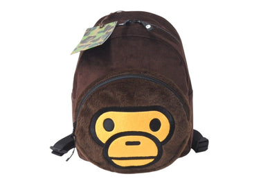 新品未使用 A BATHING APE アベイシング エイプ BABY MILO BOA DAYPACK リュック ブラウン キッズ 中古 4c072530