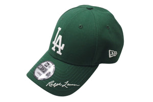 Newera ニューエラ Polo Ralph lauren ポロラルフローレン キャップ 帽子 49FORTY ポリエステル グリーン ホワイト L 美品 中古 4c072535