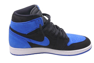 極美品 NIKE ナイキ AIR JORDAN1 エアージョーダン1 RETRO High Royal レトロ ハイ ロイヤル ブルー ブラック サイズ30 中古 4c072537