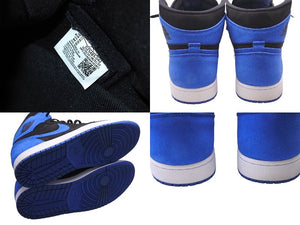 極美品 NIKE ナイキ AIR JORDAN1 エアージョーダン1 RETRO High Royal レトロ ハイ ロイヤル ブルー ブラック サイズ30 中古 4c072537